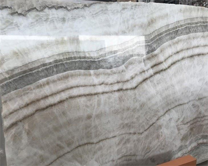 Brown Wooden Onyx Marble Backlit