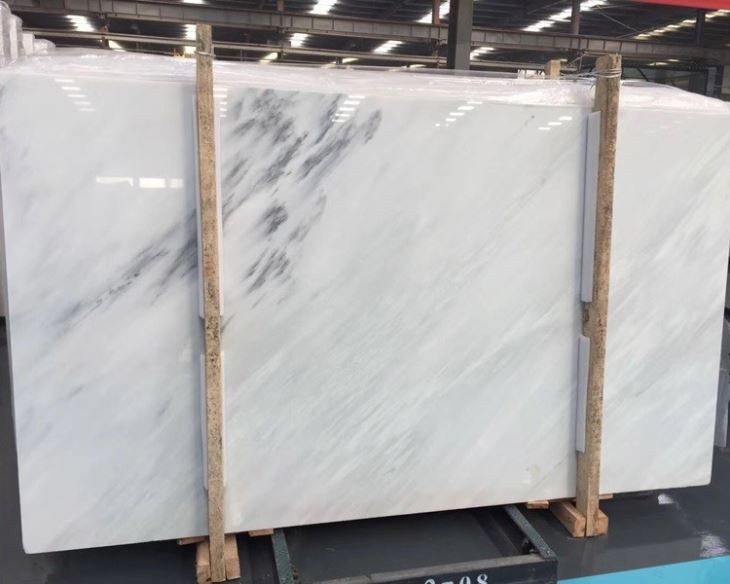 Ink White Marble Slabs