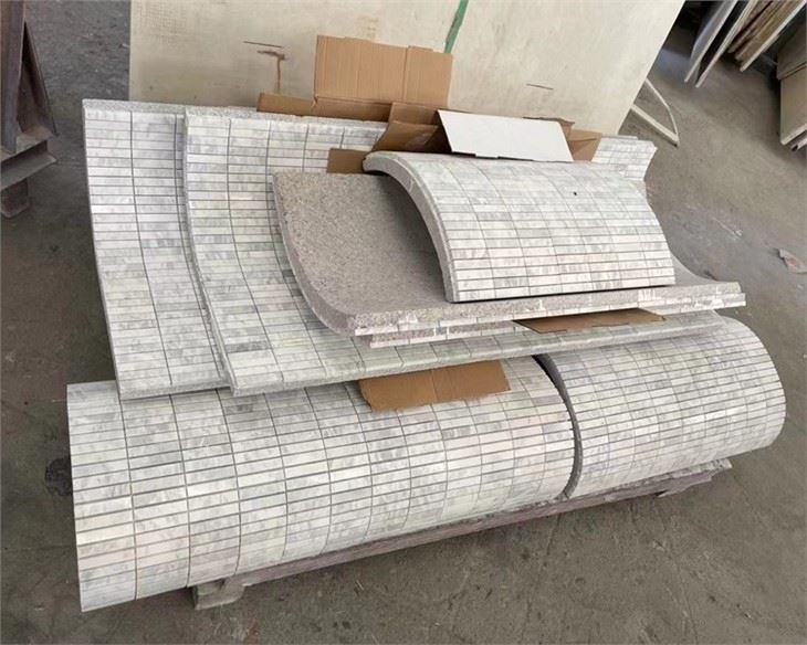 white Stone Arching Column white Stone Arching Column