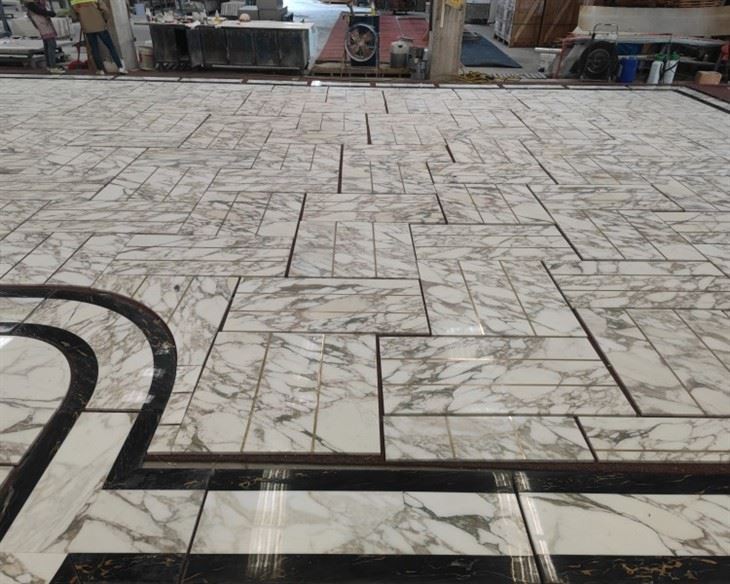 Calacatta Oro Marble Waterjet Cutting