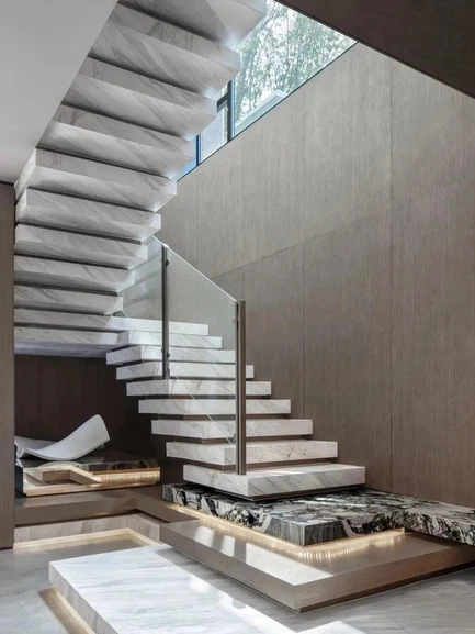 Normal Steps Glass Railings Fixed On Step Surface Normal Steps Glass Railings Fixed On Step Surface